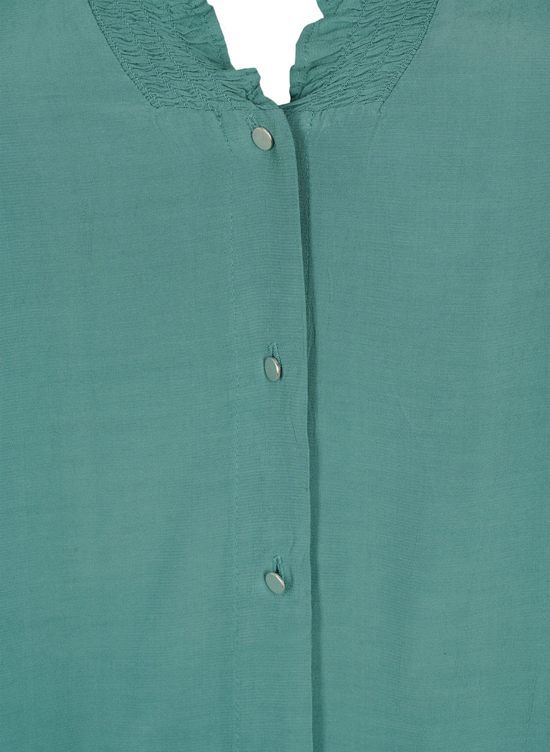 ZizziLang&auml;rmlige Bluse aus Viskose, Sea Pine, Packshot image number 2