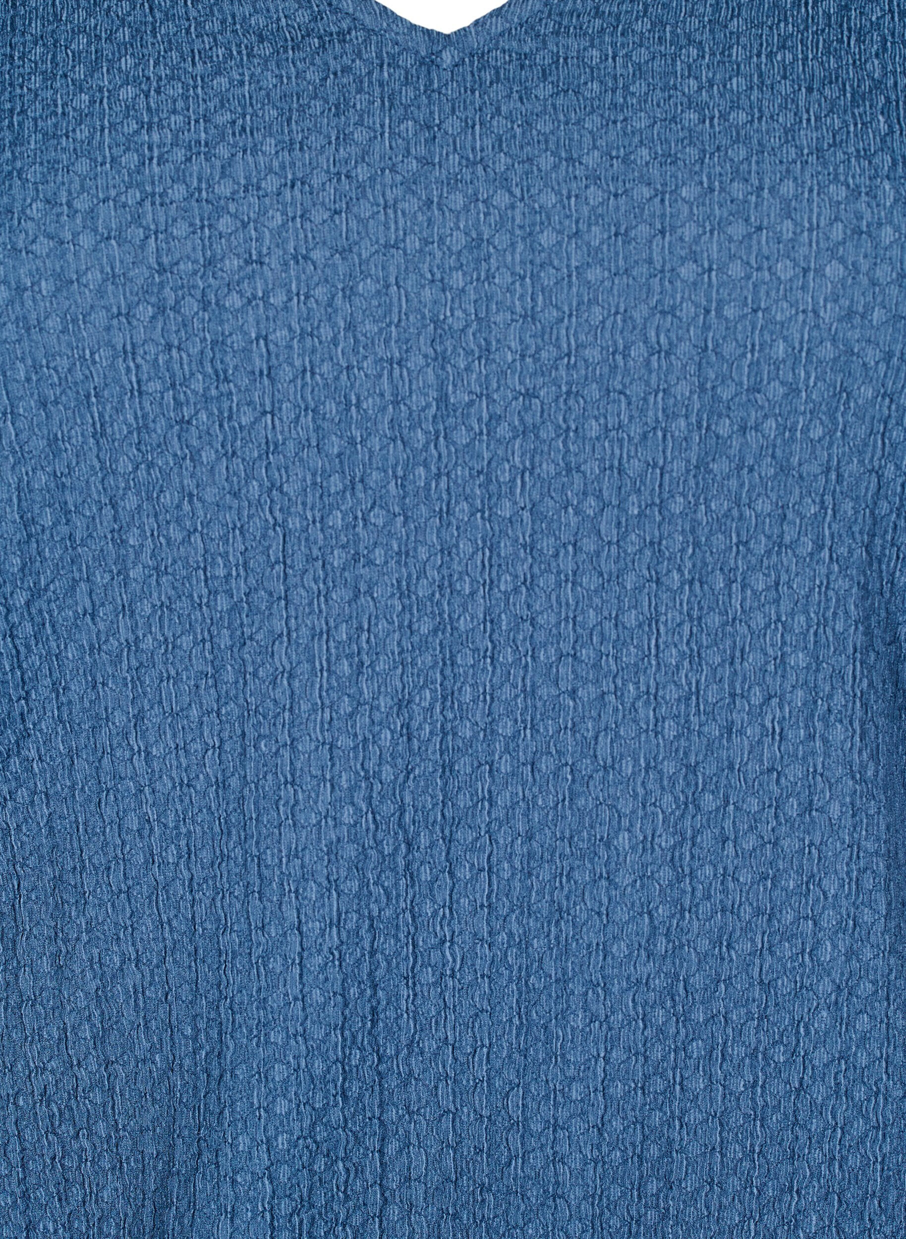 ZizziFLASH - Bluse mit Struktur und langen &Auml;rmeln, Sargasso Sea, Packshot image number 2