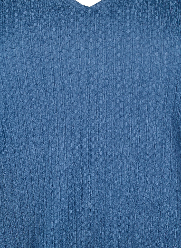 FLASH - Bluse mit Struktur und langen Ärmeln, Sargasso Sea, Packshot image number 2