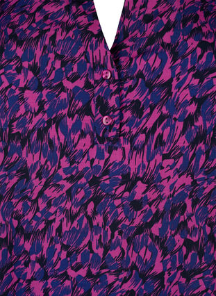 FLASH – Langärmlige Bluse mit Druck, Pink Blue AOP, Packshot image number 2