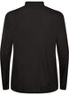 Hochgeschlossene Bluse aus Viskose-Jersey, Schwarz, Packshot image number 1