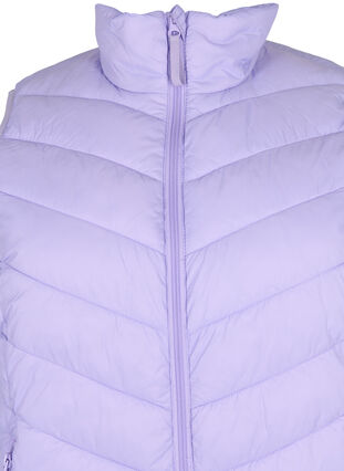 Kurze Weste mit Reißverschluss und Taschen, Lavender, Packshot image number 2