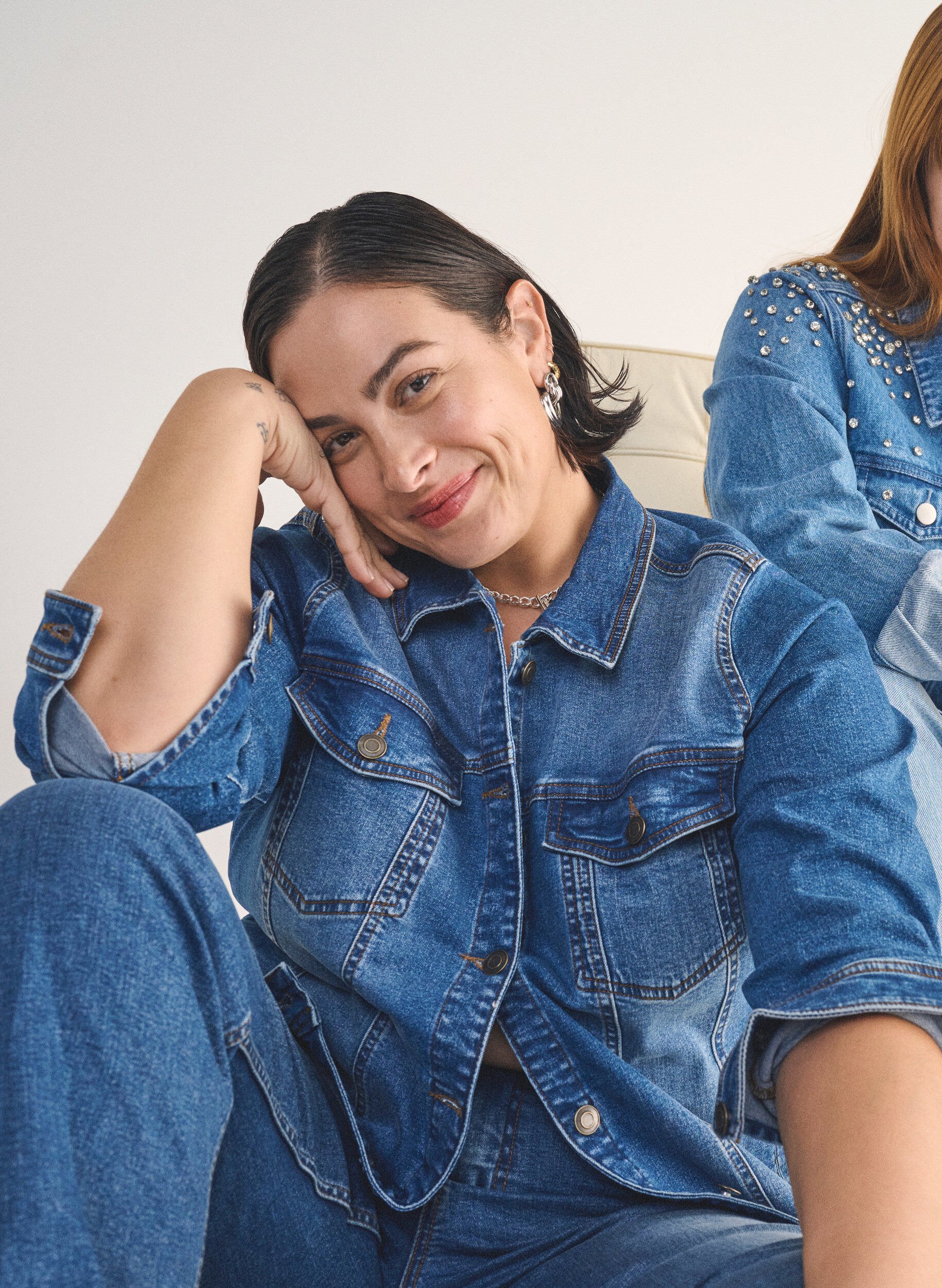 ZizziJeansjacke im klassischen Schnitt, Blau, Image image number 0