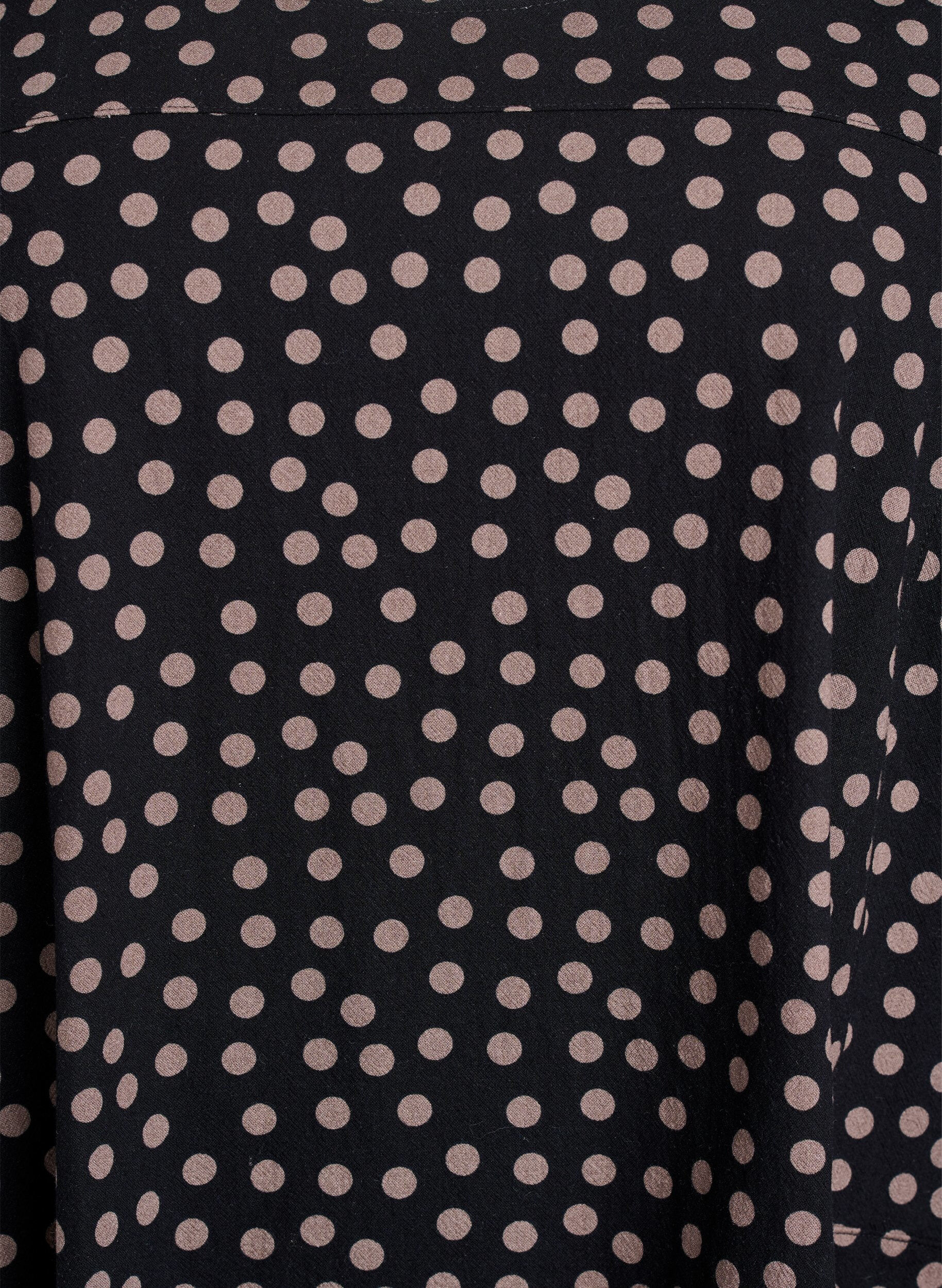 ZizziKurz&auml;rmliges Baumwollkleid mit Aufdruck, Braun, Packshot image number 2