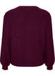 Gerippter Pullover mit Ballon&auml;rmeln, Lila, Packshot image number 1