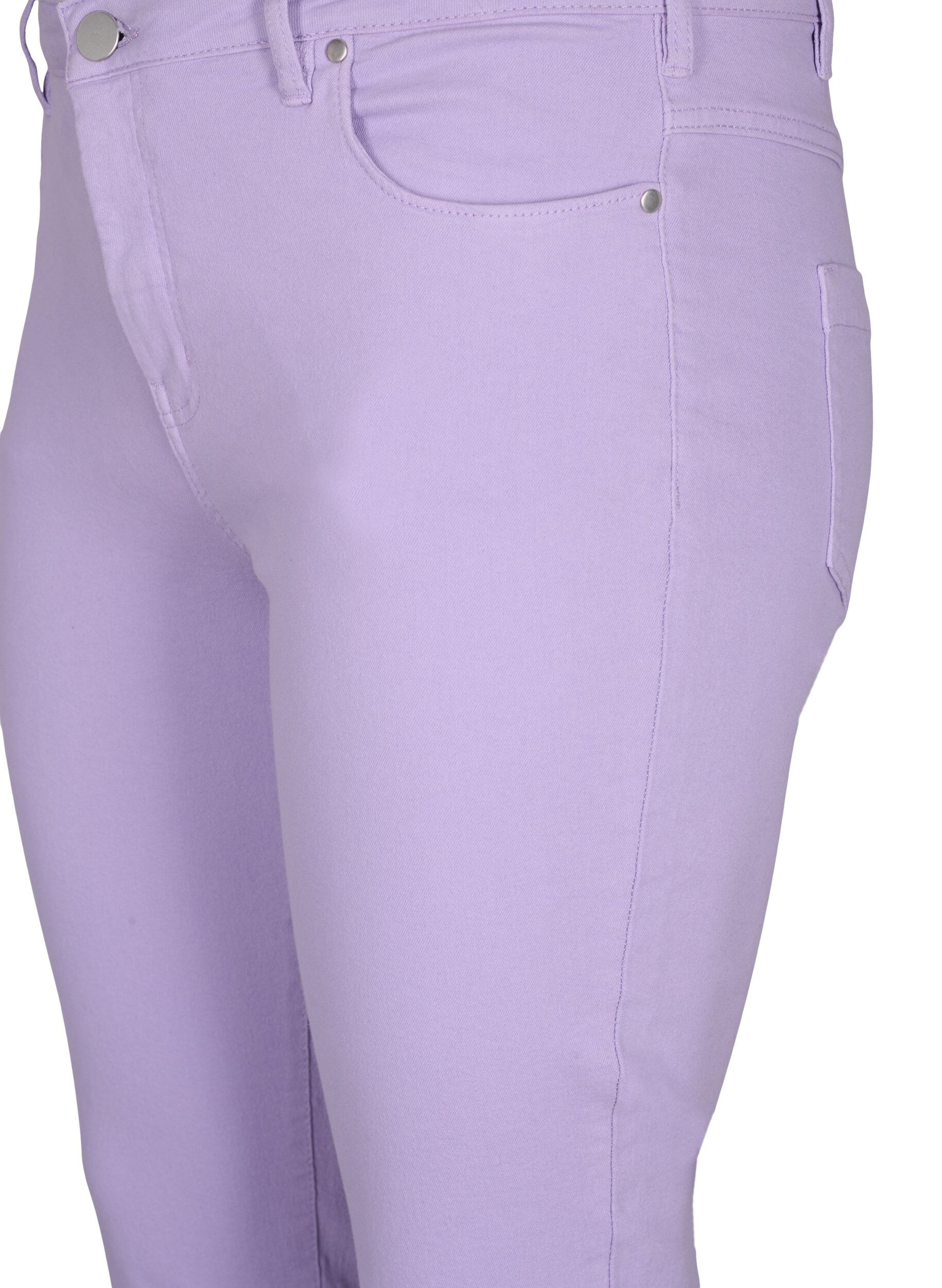 ZizziEng anliegende Emily Capri-Hose, Lavender, Packshot image number 2