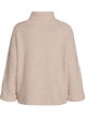 Pullover mit Rollkragen und Zopfmuster, Vanille, Packshot image number 1