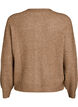 Rippenstrick Strickjacke mit Kn&ouml;pfen, Braun, Packshot image number 1