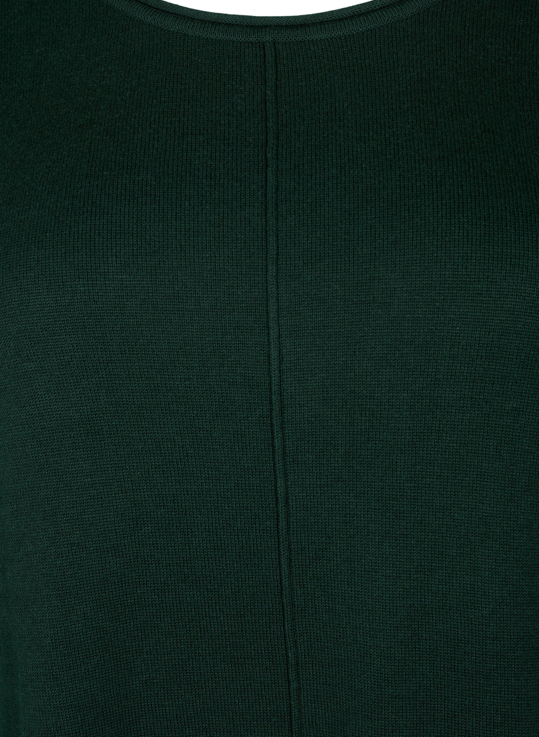 ZizziGestrickte Bluse aus Baumwoll-Viskose-Mischung, Gr&uuml;n, Packshot image number 2
