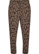 Pyjamahose aus Baumwolle mit Print, Braun, Packshot image number 0