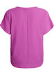 Bluse mit kurzen &Auml;rmeln und Rundhalsausschnitt, Lila, Packshot image number 1