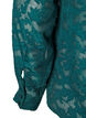 Jacquard-Bluse mit Knöpfen, Rain Forest, Packshot image number 4