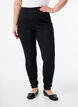 Elastische Jeggings mit hoher Taille, Schwarz, Model image number 2