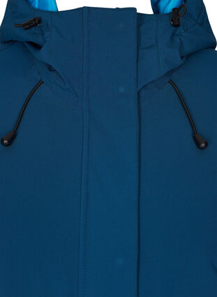 Wasserdichte Skijacke mit Kapuze, Blue Comb, Packshot image number 2