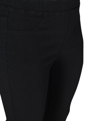 Einfarbige Capri-Jeans aus Viskosemischung, Black, Packshot image number 2