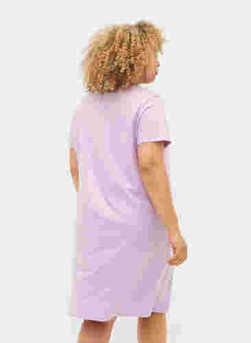 Kurzärmeliges Nachthemd aus Baumwolle, Lilac Breeze w. Life, Model image number 1