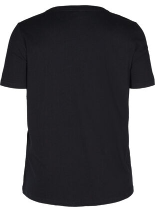 T-Shirt aus Bio-Baumwolle mit Nieten, Black, Packshot image number 1