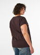 T-Shirt mit dekorativem Frontprint, Braun, Model image number 2