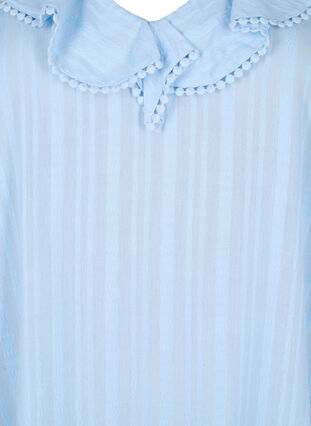 Kleid aus Baumwoll-Viskose-Mix mit 3/4-Ärmeln, Chambray Blue, Packshot image number 2