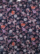 Bluse mit gebl&uuml;mtem Print und Glitzerfaden, Blau, Packshot image number 2