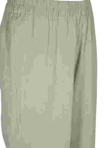 Hose aus Baumwolle mit Struktur, Seagrass , Packshot image number 2