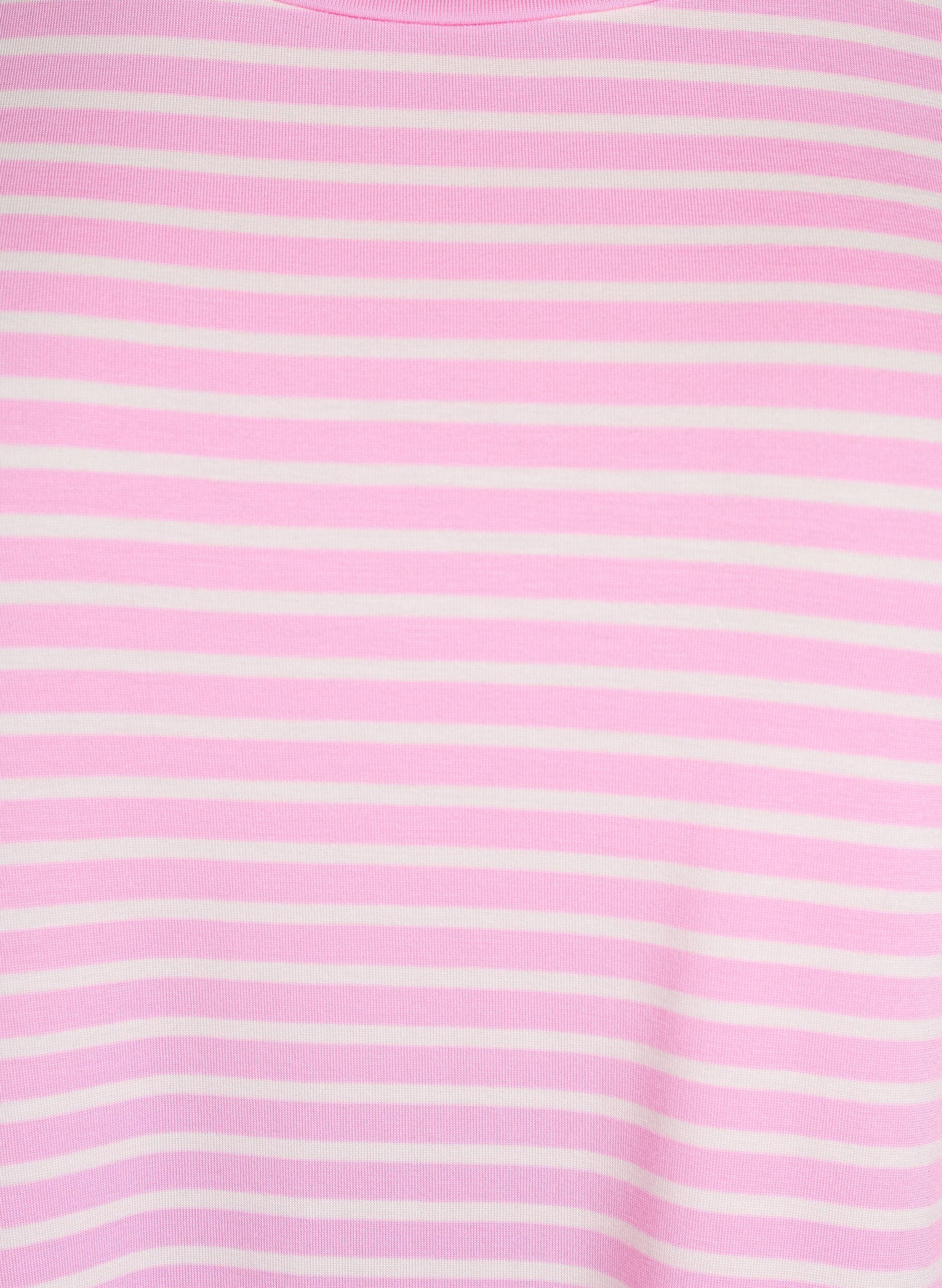 ZizziGestreiftes T-Shirt aus TENCEL&trade; Lyocell, Pink, Packshot image number 2