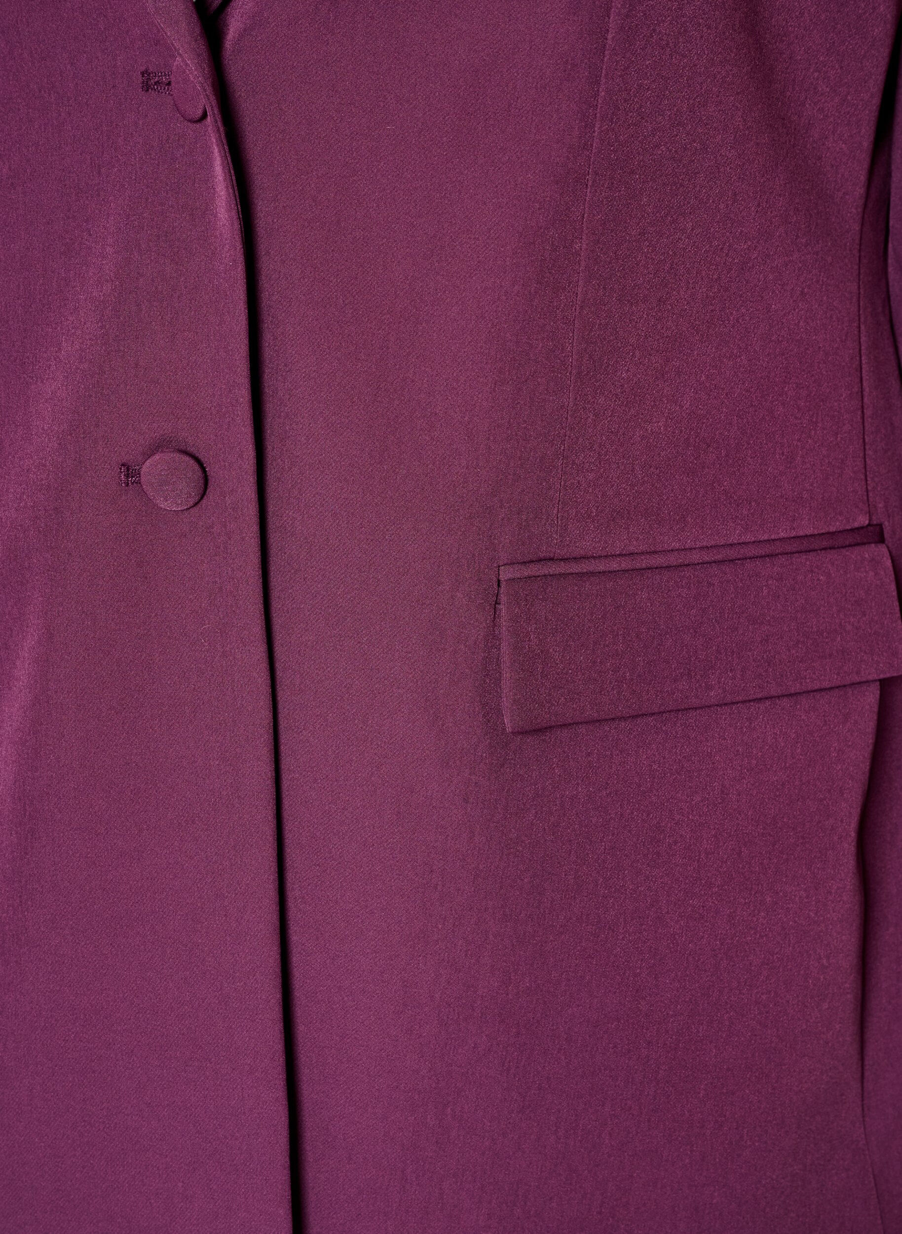 ZizziKlassischer Blazer mit Knopfverschluss, Lila, Packshot image number 2
