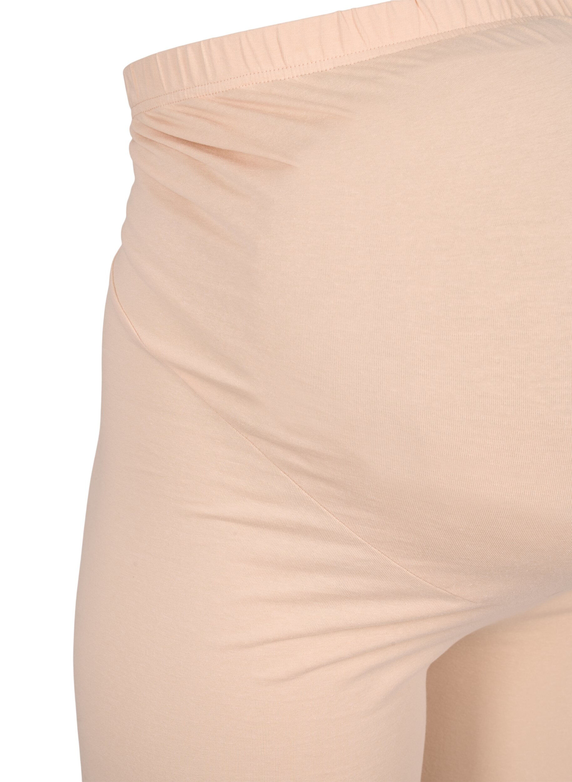 ZizziEng anliegende Umstandsshorts aus Baumwolle, Beige, Packshot image number 2