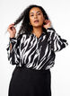 Bluse mit Zebraprint, Schwarz, Model image number 0