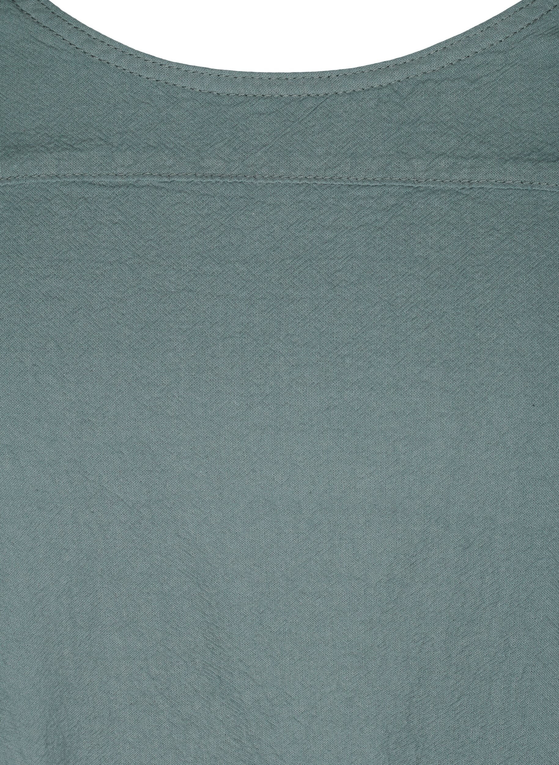 ZizziKurzarm Kleid aus Baumwolle, Gr&uuml;n, Packshot image number 2