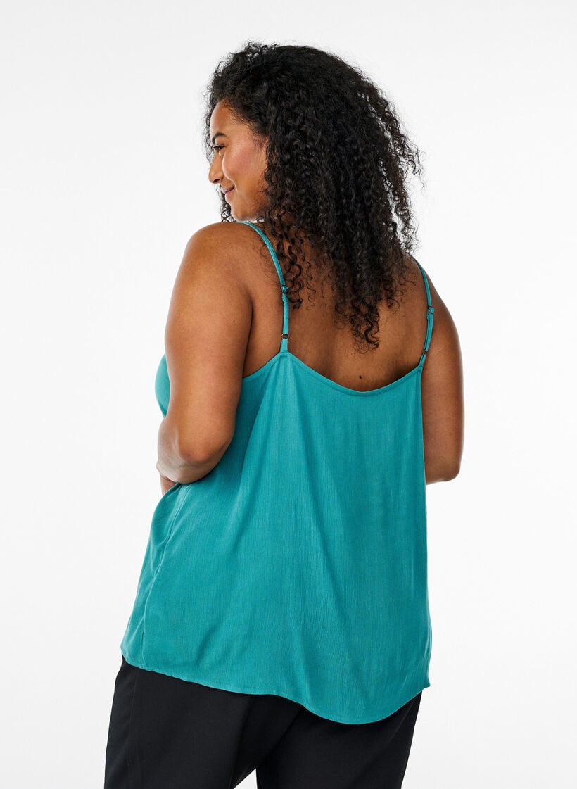 Tr&auml;gertop aus Viskose, Blau, Model image number 2