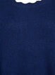 Gestricktes Minikleid mit gewelltem Saum und Schlitzen, Blau, Packshot image number 2