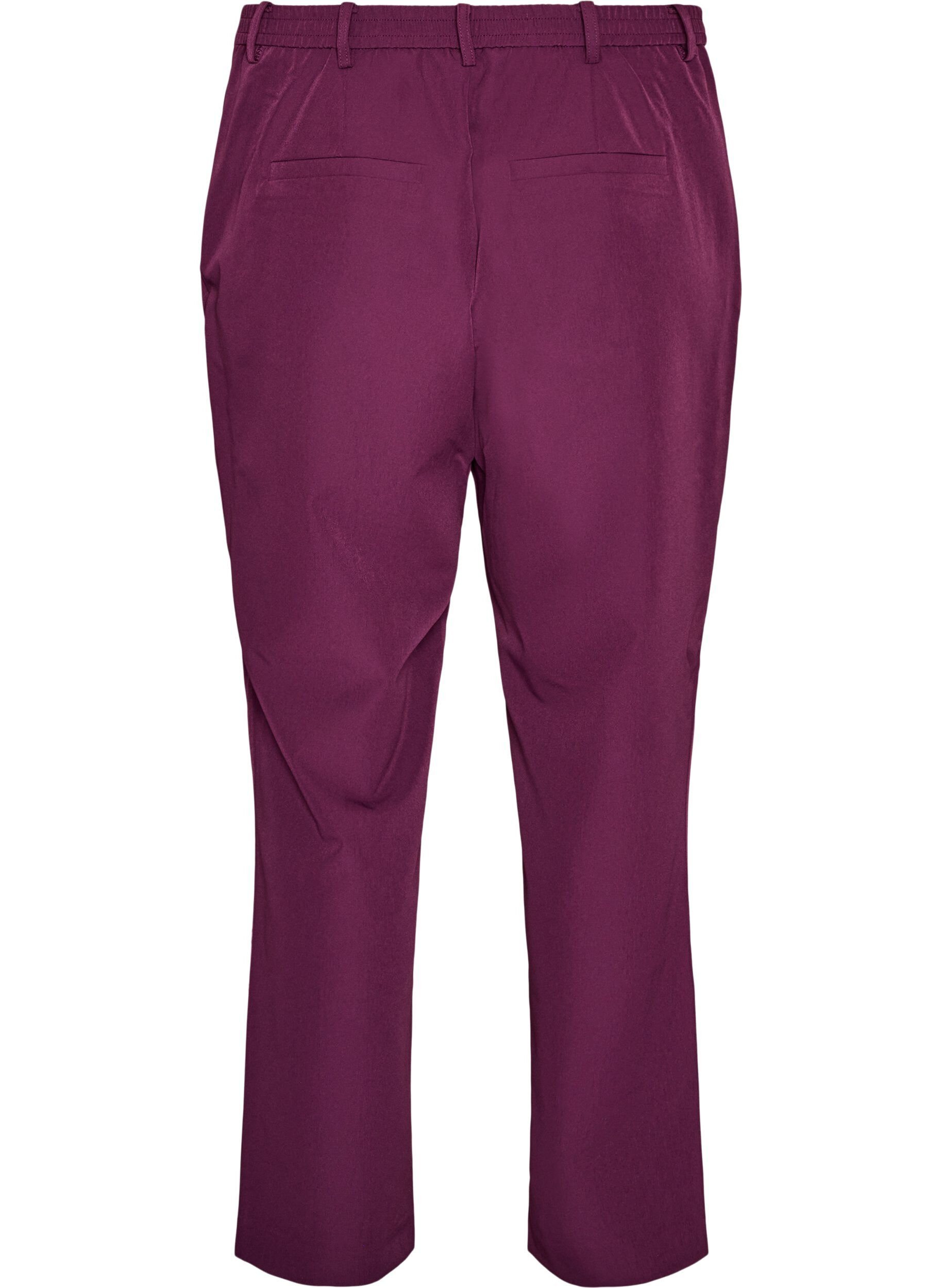 ZizziHose mit Taschen und geradem Bein, Lila, Packshot image number 1
