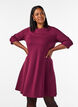 A-f&ouml;rmiges Kleid mit 3/4-&Auml;rmeln, Rot, Model image number 0