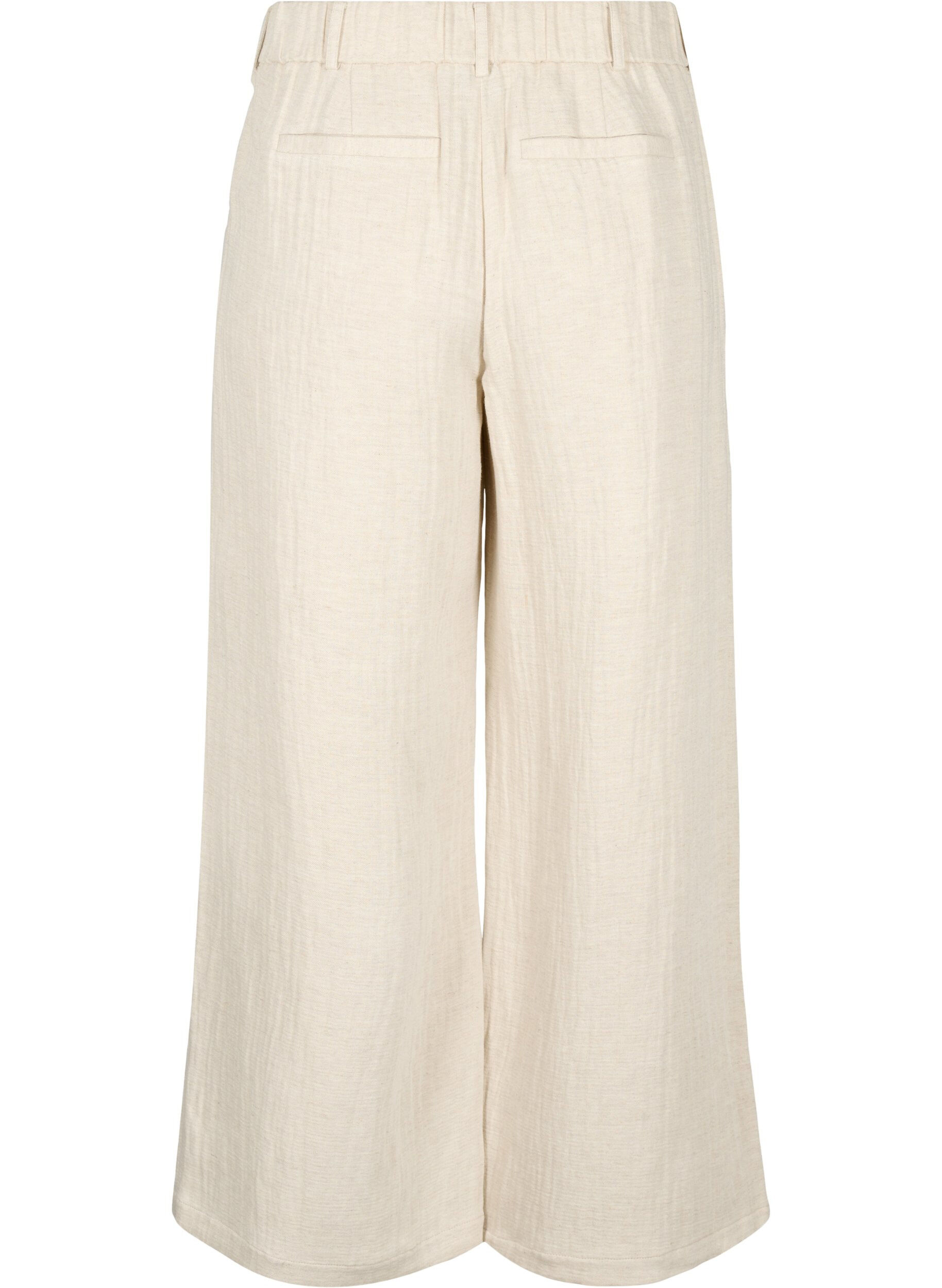 ZizziAnzughose aus Materialmix mit Leinen, Rainy Day, Packshot image number 1