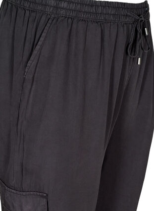 Lyocell-Hose mit großen Taschen, Black, Packshot image number 2
