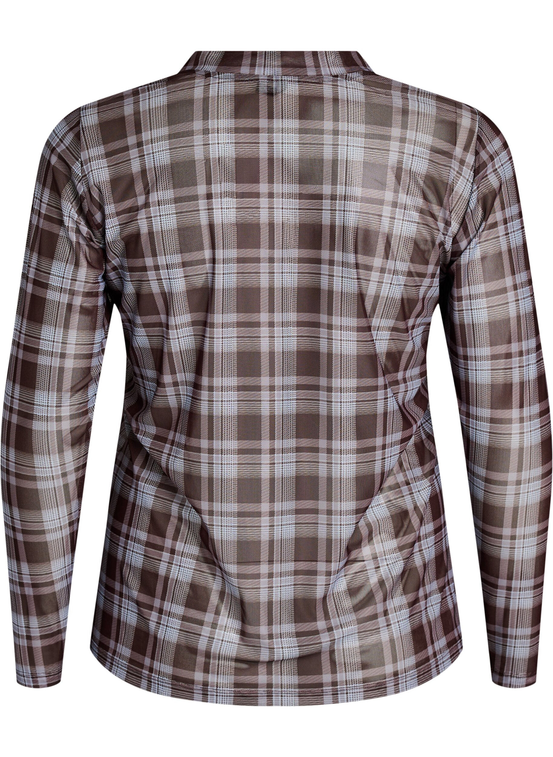 ZizziBluse aus Mesh mit Punkten, 9995, Packshot image number 1