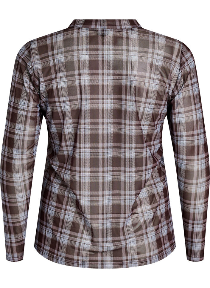 Bluse aus Mesh mit Punkten, 9995, Packshot image number 1