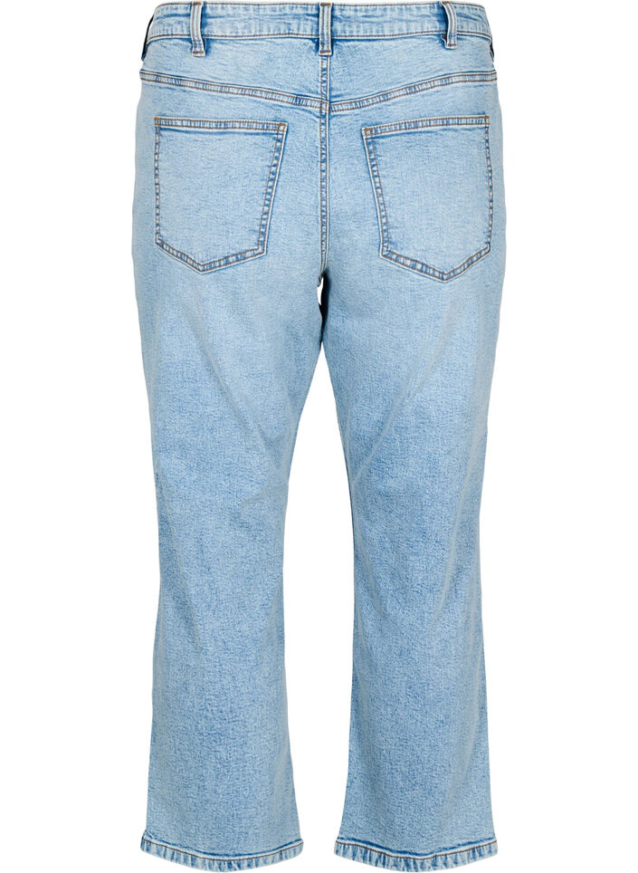 Gek&uuml;rzte Vera Jeans mit Destroyed-Effekten, Blau, Packshot image number 1