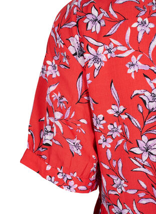 FLASH – A-Linien-Kleid mit Print, Poinsettia Flower, Packshot image number 3