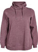 Sweatshirt mit Stehkragen und Taschen, Rot, Packshot image number 0