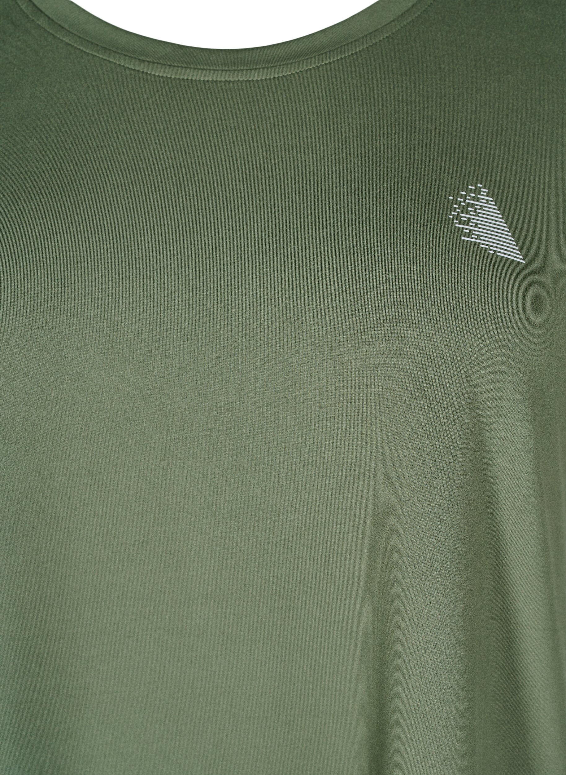 ZizziEinfarbiges Trainings-T-Shirt, Gr&uuml;n, Packshot image number 2