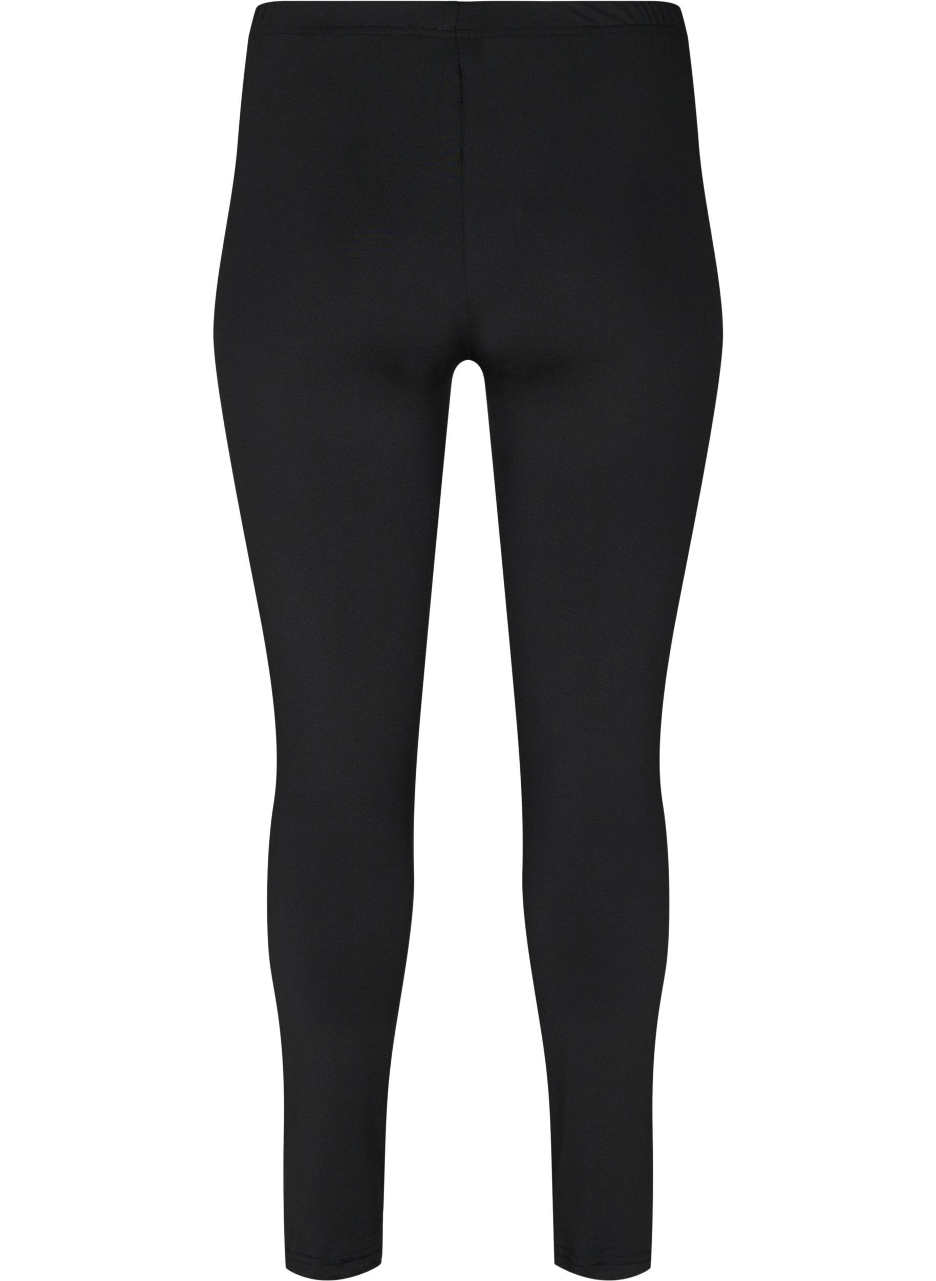 Zizzi2 Paar Basic-Leggings, Black, Packshot image number 1