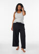 Geripptes Top mit Spitzen, Grau, Model image number 1