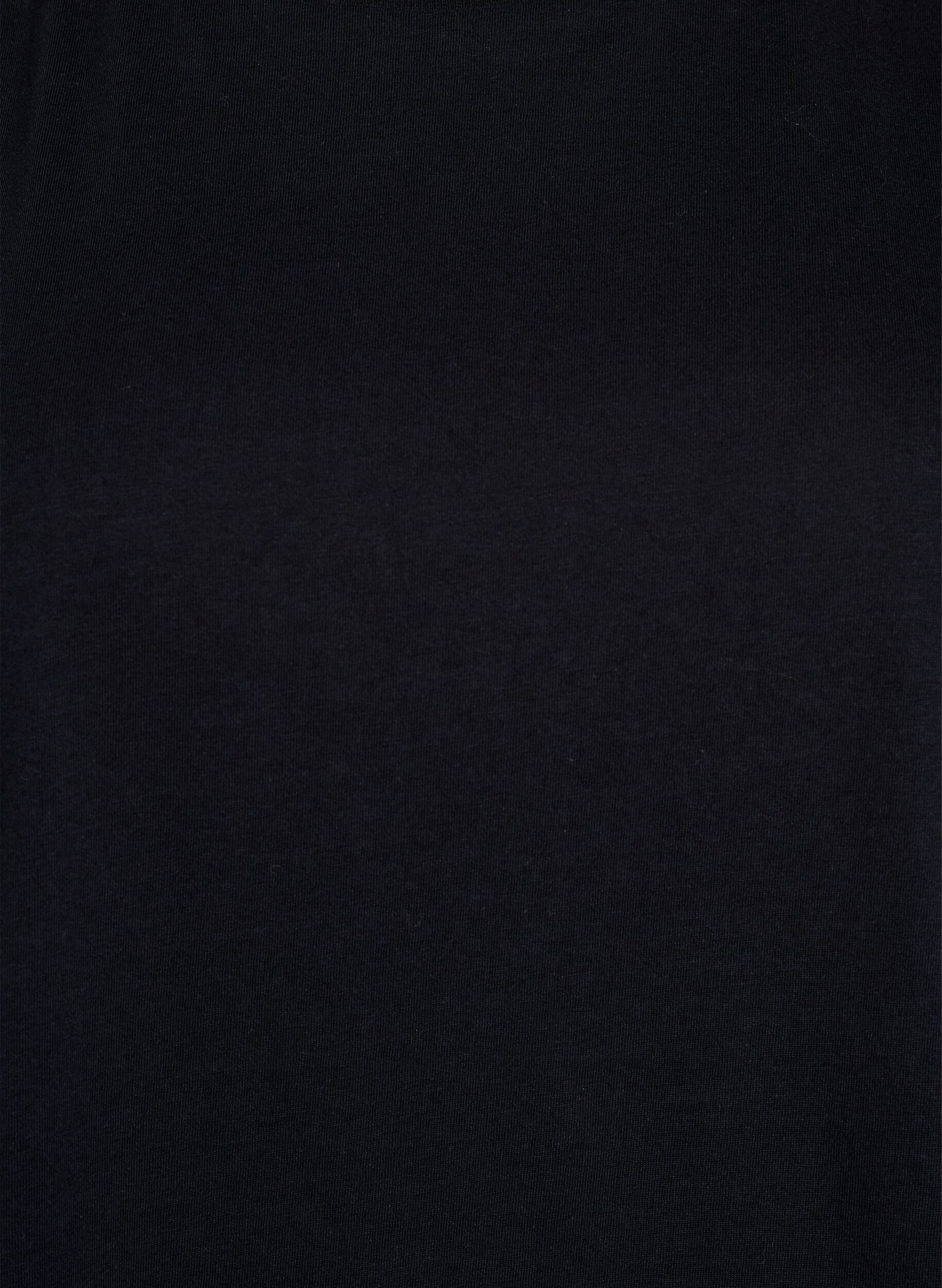 Zizzi&Auml;rmellose Jerseybluse mit Schulterpolstern, Schwarz, Packshot image number 2