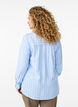 FLASH - Gestreiftes Bluse mit V-Ausschnitt, Blau, Model image number 2