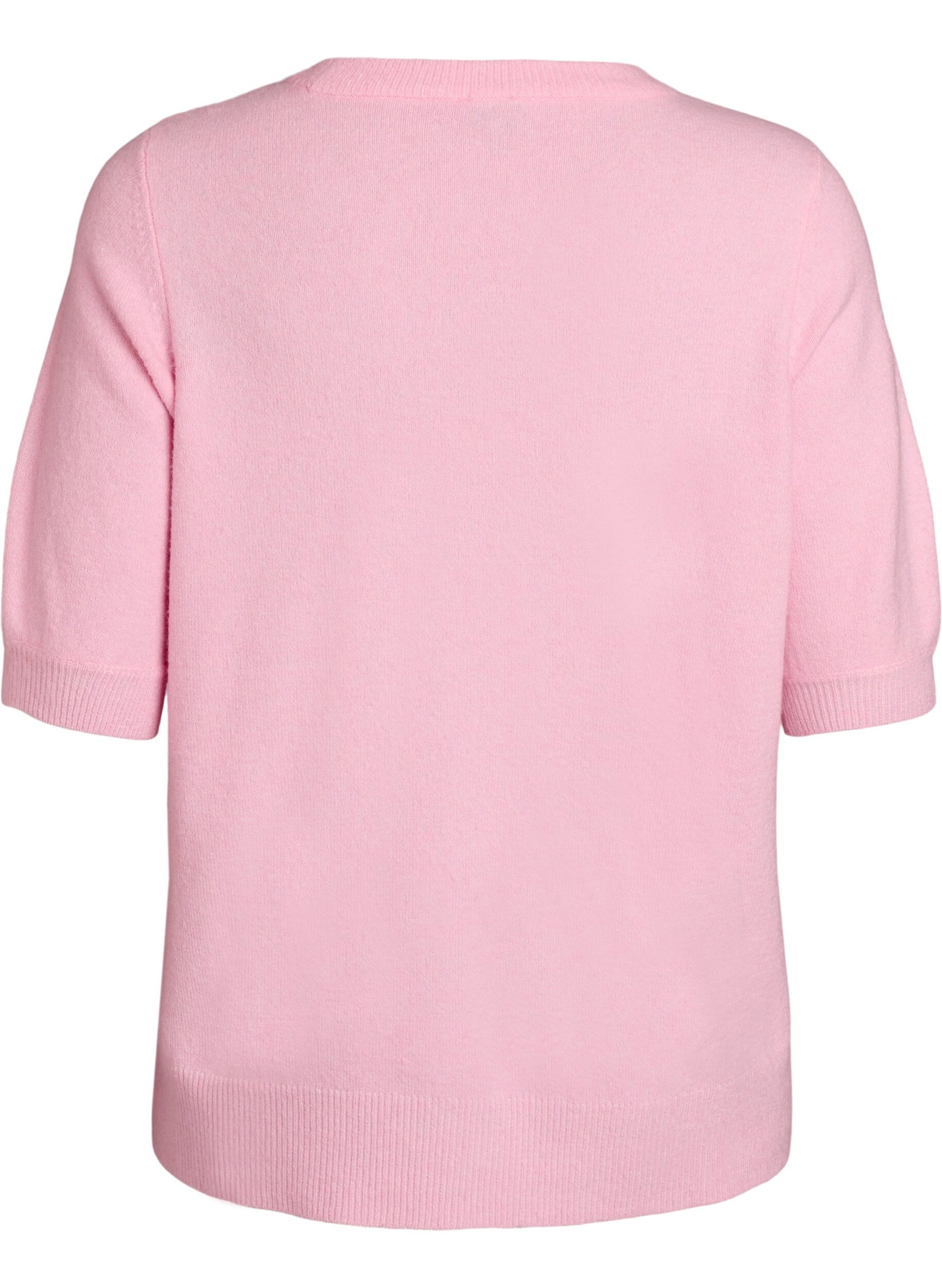 ZizziBluse aus Strick mit kurzen &Auml;rmeln, Pink, Packshot image number 1