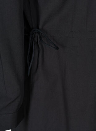 Baumwolltunika mit Knopfverschluss, Black, Packshot image number 3