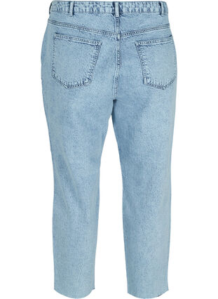 Cropped Mom Fit Mille Jeans mit lockerer Passform, Snow Wash 2, Packshot image number 1