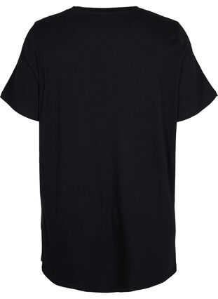 Oversize Schlaf-T-Shirt aus Bio-Baumwolle, Black w. 93, Packshot image number 1